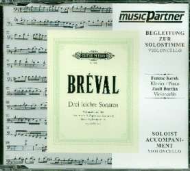 3 leichte Sonaten op.40 : CD mit - Jean Baptiste Breval