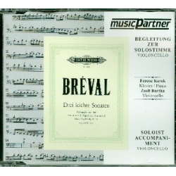 3 leichte Sonaten op.40 : CD mit - Jean Baptiste Breval