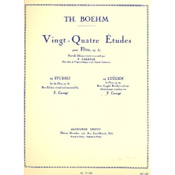 24 études op.37 : pour flûte - Theobald Boehm