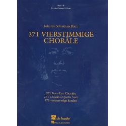 371 Vierstimmige Choräle (12 3. Stimme in Eb) - Johann Sebastian Bach / Arr. Hans Algra