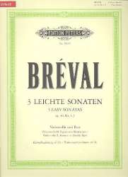3 leichte Sonaten op.40,1-3 : - Jean Baptiste Breval
