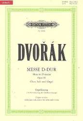 Messe D-Dur op.86 : für Soli, - Antonin Dvorak