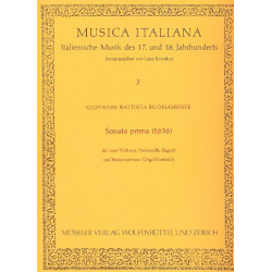 Sonata prima : für 2 Violinen, - Giovanni Battista Buonamente
