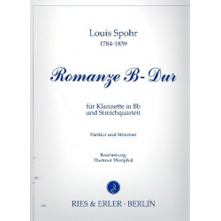 Romanze B-Dur : für Klarinette -Louis Spohr