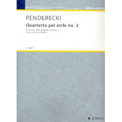 Quartetto per archi no.3 : für 2 Violinen, - Krzysztof Penderecki