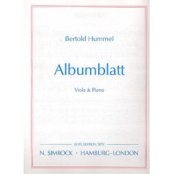 Albumblatt : für Viola und Klavier - Bertold Hummel