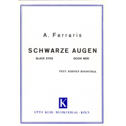 Schwarze Augen - Einzelausgabe für Klavier und Gesang (PVG) - A. Ferraris