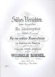 Süßes Verzichten op.16 : Liederzyklus - Wilhelm Kienzl