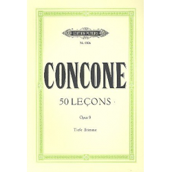 50 lecons op.9 : für tiefe - Giuseppe Concone