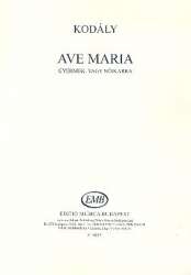 Ave Maria for female choir (SMezA) - Zoltán Kodály