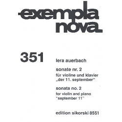 Sonate Nr.2 : für Violine und Klavier - Lera Auerbach