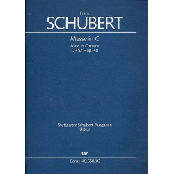 Messe C-Dur op.48 D452 : - Franz Schubert