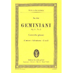Concerto grosso g-Moll op.3,2 : - Francesco Geminiani