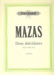 Duos abécédaires op.85 Band 1 : - Jacques Mazas