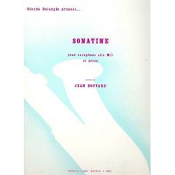 Sonatine : for saxophone Eb and piano - Jean Bouvard