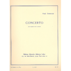 Concerto pour saxophone alto -Paul Bonneau
