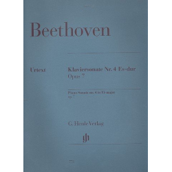 Sonate Es-Dur Nr.4 op.7 : für Klavier -Ludwig van Beethoven