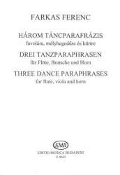 3 Tanzparaphrasen für Flöte, Viola - Ferenc Farkas
