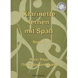Klarinette lernen mit Spaß Band 2 -Horst Rapp