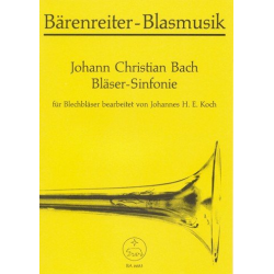 Bläser-Sinfonie : für - Johann Christian Bach