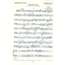 Konzert A-Dur : für Flöte (Violoncello, - Carl Philipp Emanuel Bach