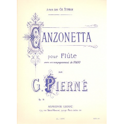 Canzonetta : pour flûte et piano - Gabriel Pierne