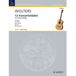 12 Konzertetüden : für Gitarre - Burkhard Buck Wolters