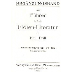 Führer durch die Flöten-Literatur - Emil Prill