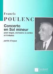 Concerto sol mineur : pour orgue, - Francis Poulenc
