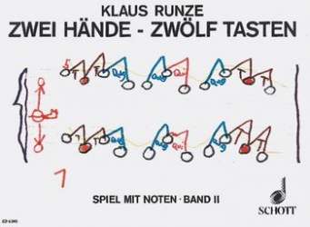 Zwei Hände zwölf Tasten Band 2 : - Klaus Runze
