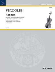 Konzert B-Dur für Violine, - Giovanni Battista Pergolesi
