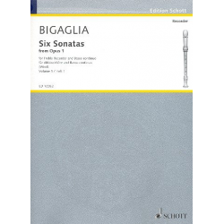 6 Sonatas from op.1 vol.1 op.1,3 - Diogenio Bigaglia