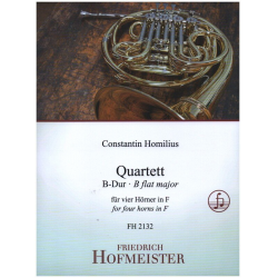 Quartett B-Dur op.38 für 4 Waldhörner in F -Constantin Homilius