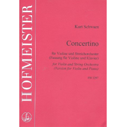 Concertino für Violine und Streichorchester : - Kurt Schwaen