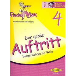 Fiedel-Max für Viola  - Der große Auftritt  4 -Andrea Holzer-Rhomberg