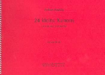 Chor-Schule Band 14 : 24 kleine - Zoltán Kodály
