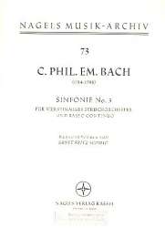 Sinfonie C-Dur Nr.3 WQ182,3 : - Carl Philipp Emanuel Bach