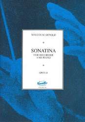 Sonatina op.41 : for Recorder and Piano -Malcolm Arnold