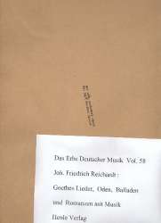 Goethes Lieder, Oden, Balladen und - Johann Friedrich Reichardt