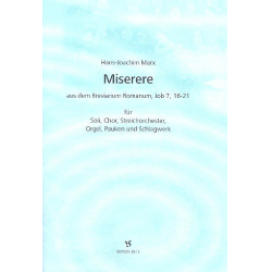 Miserere : für Soli, Chor, Streichorchester, - Hans-Joachim Marx