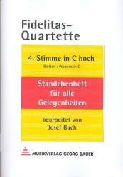 Fidelitas-Quartette - 4. Stimme in C hoch (Bariton / Posaune) - Josef Bach