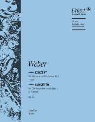 Konzert f-moll nr.1 Op.73 : - Carl Maria von Weber