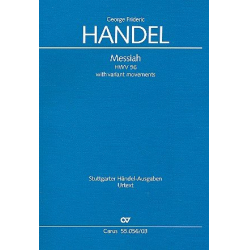 The Messiah HWV56 (with variant Movements) : Klavierauszug - Georg Friedrich Händel (George Frederic Handel)
