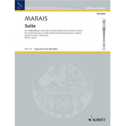 Suite g-Moll für 2 Altflöten und Bc - Marin Marais