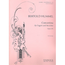 Concertino op.27b für Fagott und - Bertold Hummel