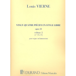 24 pièces en style libre op.31 - Louis Victor Jules Vierne