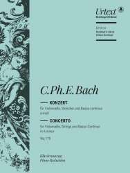 Konzert a-Moll Wq170 für - Carl Philipp Emanuel Bach