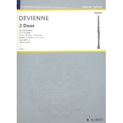 2 Duos op.69,1-2 für 2 Klarinetten - Francois Devienne