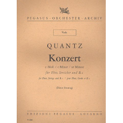 Konzert c-Moll : für Flöte, Streicher und Bc - Johann Joachim Quantz