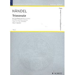 Triosonate e-Moll : für 2 Flöten und Bc - Georg Friedrich Händel (George Frederic Handel)
